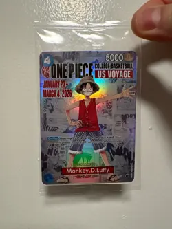 Monkey.D.Luffy (055) (College Basketball US Voyage) - One Piece Promo (SEALED) - Image 1