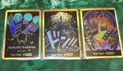 One Piece CCG PRB-01 Gold Don Set “Kaido’s Crew” Kaido, King, And Queen - Image 1