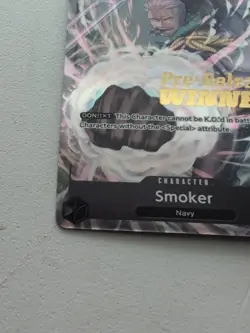 Smoker (Pre-Release) [Winner] P-025 One Piece Promotion Cards Foil - Image 3