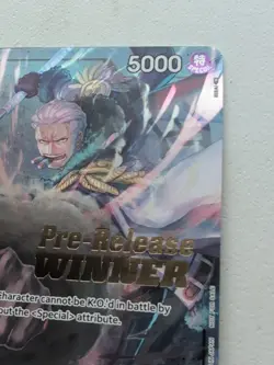 Smoker (Pre-Release) [Winner] P-025 One Piece Promotion Cards Foil - Image 4
