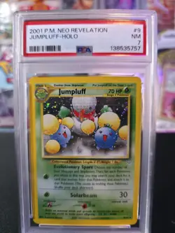 PSA 7 NM Jumpluff Neo Revelation Holo Rare Pokemon Card 9/64 - Image 1