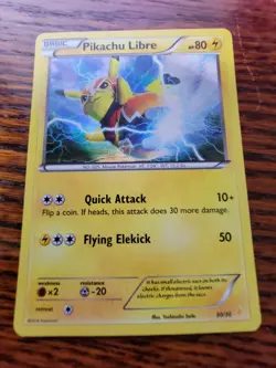 LP! Pokemon TCG Pikachu Libre 30/30 Holo Card - Image 1