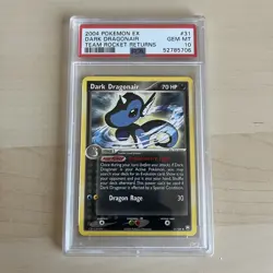 2004 POKEMON CARDS TCG EX DARK DRAGONAIR TEAM ROCKET RETURNS #31 PSA GEM MT 10 - Image 1