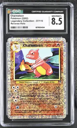 CGC 8.5 Charmeleon 2002 Legendary (Collection) 37/110 Reverse Holo Pokemon Card - Image 1