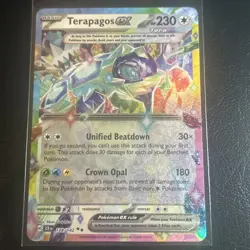 Terapagos ex 128/142 Double Rare Stellar Crown Pokemon Card TCG *NEAR MINT* - Image 1