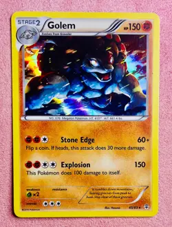 Golem | 45/83 | XY Generations | 2016 Pokemon TCG Card Rare | Holo | LP - Image 1