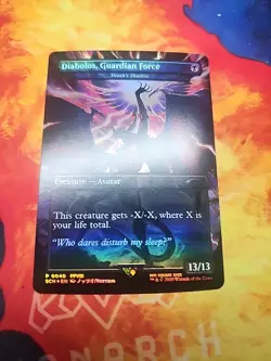 Diabolos, Guardian Force - Death's Shadow - Game Day Store Champ Promo -Foil NM - Image 1