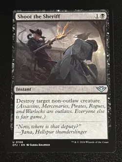MTG Outlaws of Thunder Junction Shoot the Sheriff 0106 NM - Image 1