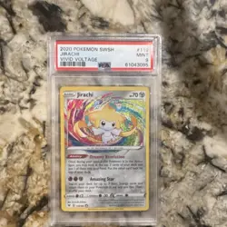 Pokemon Jirachi 119/185 Amazing Rare Holo Vivid Voltage 2020 PSA 9 English - Image 1