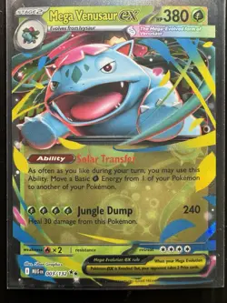 Mega Venusaur ex 003/132 Mega Evolutions Double Rare - Pokemon TCG - NM - Image 1