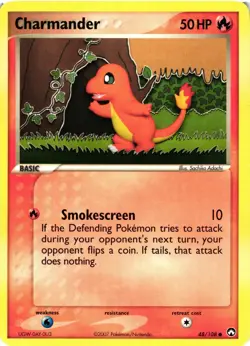 Pokemon TCG Charmander 48/108 Power Keepers Regular DMG - Image 1