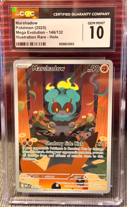 Pokemon Marshadow 146/132 Illustration Rare Mega Evolution - CGC 10 - Image 1