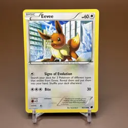 Eevee 90/116 Common Plasma Freeze Pokemon Near Mint - Image 1