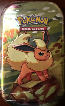 Pokemon PRISMATIC EVOLUTIONS Mini Tin [Flareon] - Factory Sealed Tin* - Image 1