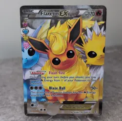 Pokemon Flareon EX RC28/RC32 Generations Ultra Rare Full Art Holo Basic HP170 B… - Image 1