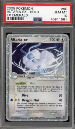 Pokemon Altaria ex EX Emerald Holo Ultra Rare #90 PSA 10 Gem Mint - Image 1