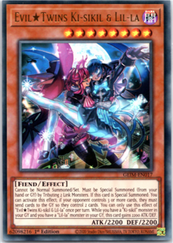 Evil Twins Ki-sikil & Lil-la - GEIM-EN017 - Ultra Rare - 1st Edition Yugioh - Image 1
