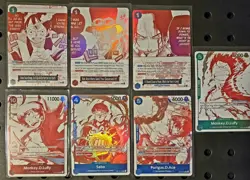 ONE PIECE CARD GAME 3RD ANNIVERSARY COMPLETE SET 7 PROMOS - Image 1
