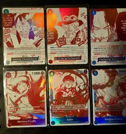 ONE PIECE CARD GAME 3RD ANNIVERSARY COMPLETE SET 7 PROMOS - Image 2