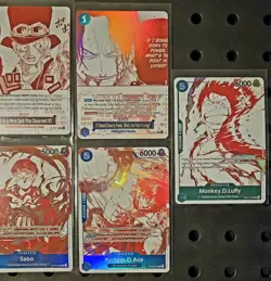 ONE PIECE CARD GAME 3RD ANNIVERSARY COMPLETE SET 7 PROMOS - Image 3