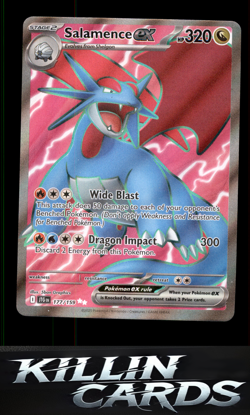 Salamence ex - 177/159 177/159 Pokemon Ultra Rare SV09: Journey Together Card NM - Image 1