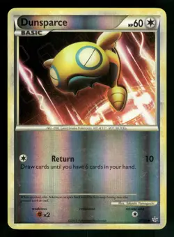 Dunsparce 29/95 Reverse Holo HGSS Unleashed Pokemon Card - 2 - Image 1