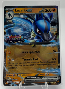 Lucario ex (Prismatic Evolutions Stamp) Double Rare Cards & Products 051/131 NM - Image 1