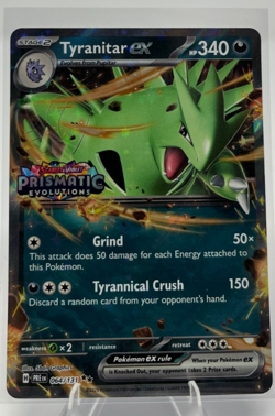 Tyranitar ex (Prismatic Evolutions Stamp) Rare Cards & Products 064/131 NM - Image 1