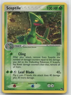 Pokemon Card Sceptile Rare POP Series 1 004/017 - Image 1