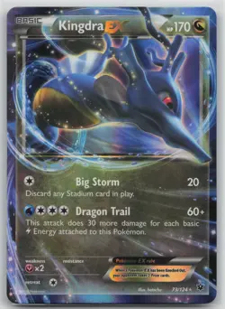 Pokemon Card Kingdra EX Ultra Rare XY - Fates Collide 73/124 - Image 1