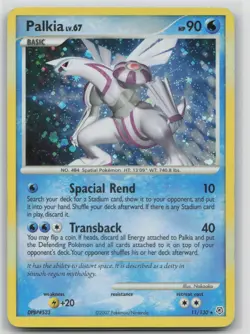 Pokemon Card Palkia Holo Rare Diamond and Pearl 11/130 - Image 1