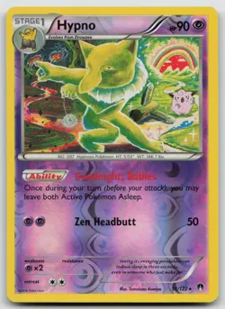 Pokemon Card Hypno Rare XY - BREAKpoint 51/122 - Image 1