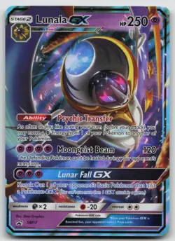 Pokemon Card Lunala GX Promo SM Promos SM17 - Image 1