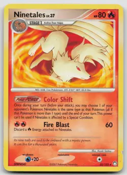 Ninetales 32/123 Mysterious Treasures Pokemon Card Kouki Saitou Non Holo Rare - Image 1