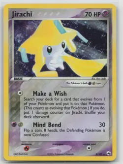 Pokemon Card Jirachi Holo Rare Hidden Legends 8/101 VLP - Image 1