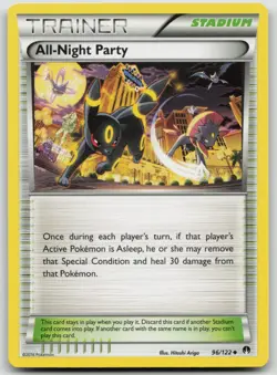 Pokemon Card All-Night Party Uncommon XY - BREAKpoint 96/122 - Image 1