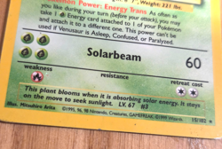 VENUSAUR - 15/102 - Base Set - Holo - Pokemon Trading Card 1999 100 hp - Image 2