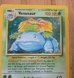 VENUSAUR - 15/102 - Base Set - Holo - Pokemon Trading Card 1999 100 hp - Image 4