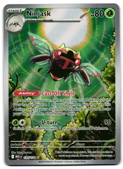 Ninjask 137/132 - Mega Evolution Illustration Rare Pokemon TCG - M/LP Card - Image 1