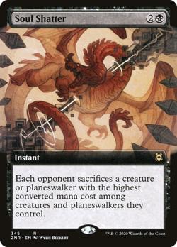 Soul Shatter (Extended Art) - Zendikar Rising ZNR MTG Magic - Near Mint - Image 1