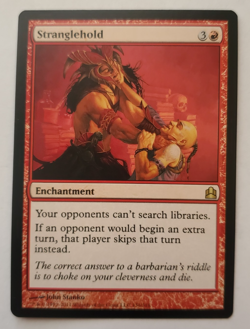 1x Stranglehold Commander 2011 MTG Magic the Gathering LP - Image 1