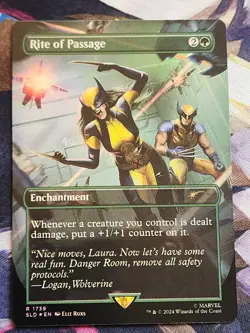 MTG Secret Lair - Marvel - Wolverine - Rite Of Passage FOIL NM - Image 1