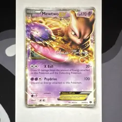 Pokemon Mewtwo EX 54/99 World Championship Ultra Rare Holo 2012 Signed - Image 1
