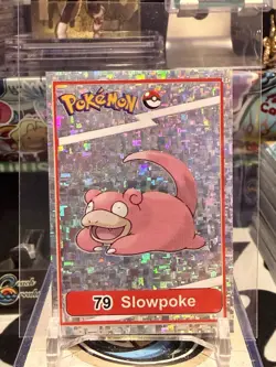 Pokemon Pokedex Nico Sticker #79 Slowpoke Vintage Rare CO 13W - Image 1
