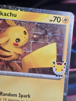 Pokemon TCG Pikachu 051/162 Stamped 2026 Pokemon Day Promo HOLDING SWIRL 🍥 - Image 1