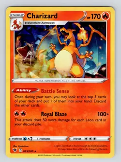 Pokemon TCG Charizard Vivid Voltage 025/185 Holo Exclusive Cracked Ice Holo - Image 3