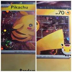 Pokemon TCG Pikachu 051/162 Stamped 2026 Pokemon Day Promo 🍥FART🍥 2 SWIRLS - Image 1