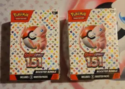 2x Pokemon TCG Scarlet & Violet 151 Booster Bundle New Factory Sealed - Image 1