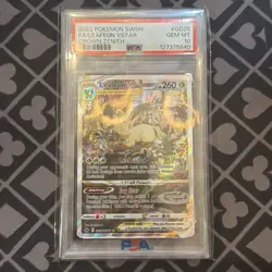 2023 Pokemon SWSH Crown Zenith #GG35 FA Leafeon VSTAR PSA 10 GEM MINT - Image 1