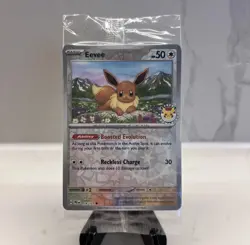 Sealed Eevee Pokemon Day Stamp Prismatic Evolutions Set TCG Card 074/131 Sealed - Image 1